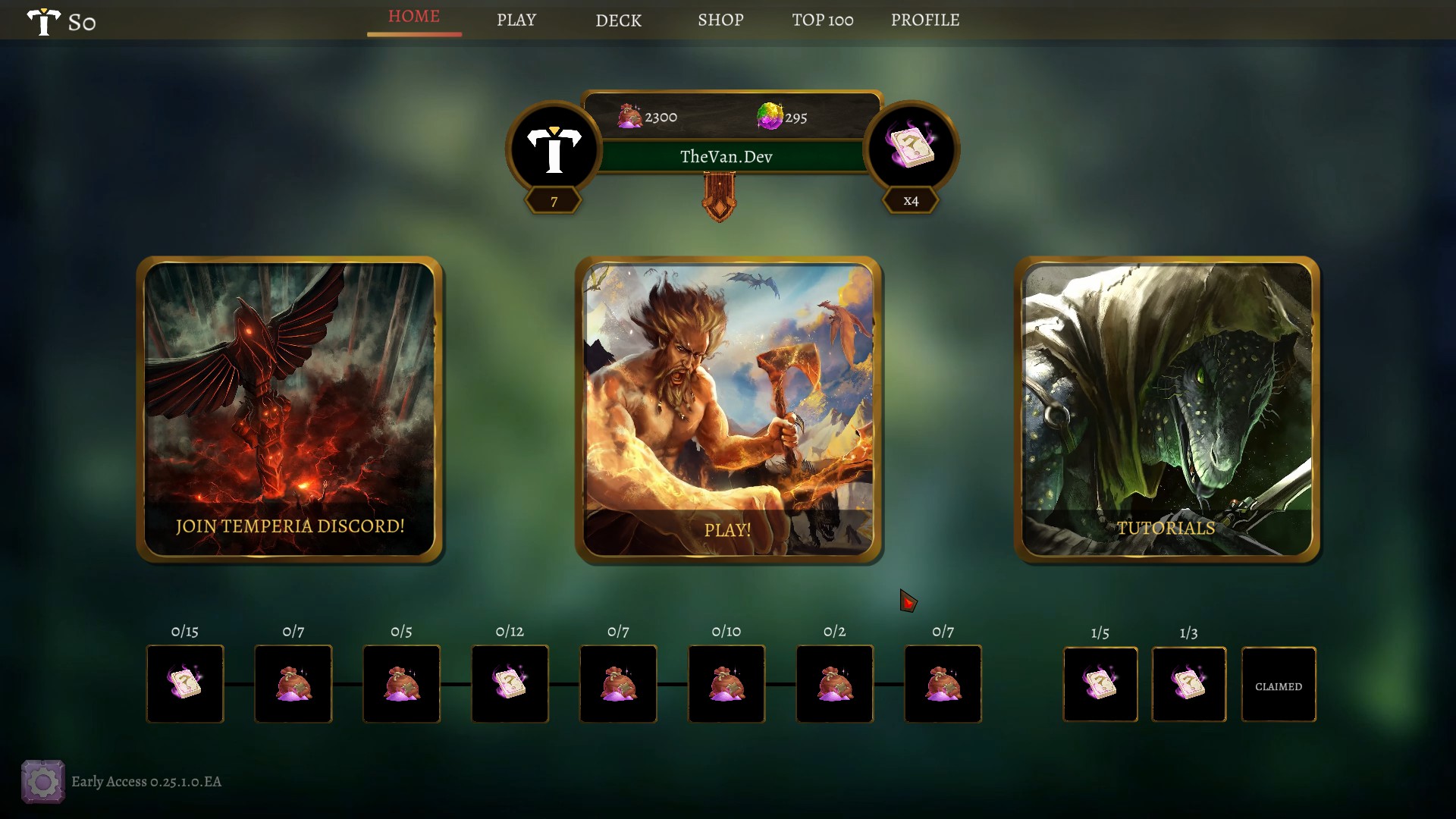 Sacred Equipment cards - Ancient weapons and artifacts in Temperia